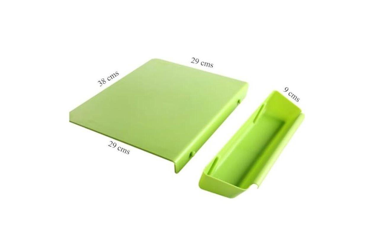 Choppinata 2-en-1 Planche à découper avec bac de récupération