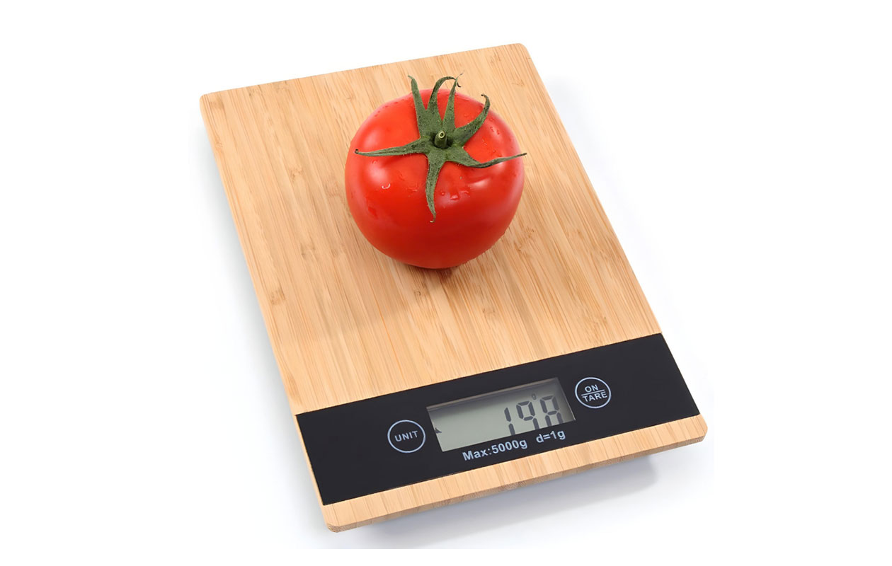 Digitale Bamboe Keukenweegschaal 5 kg