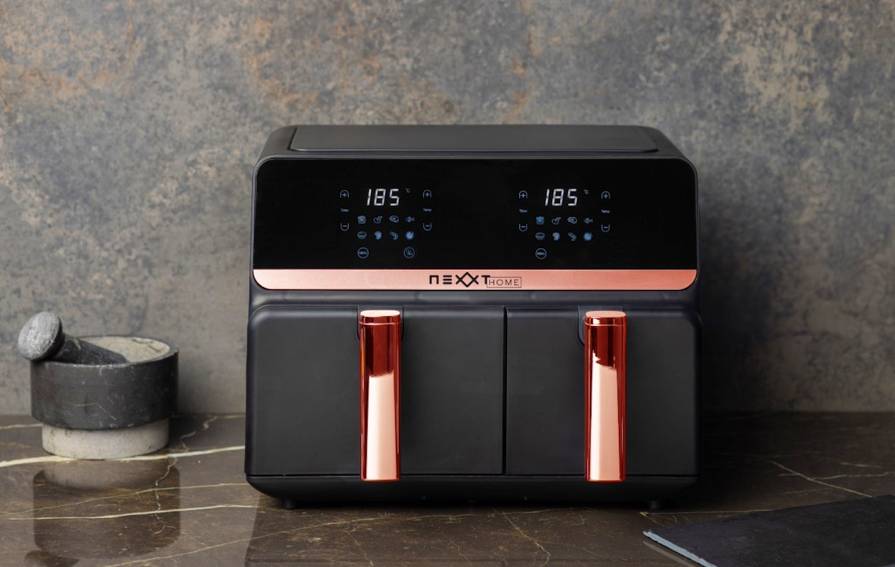 Friteuse à air double Nexxt avec écran tactile (9 L)