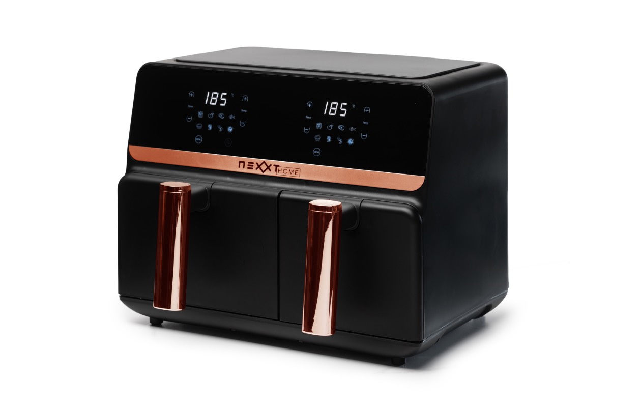 Dubbele airfryer van Nexxt met touchscreen (9 L)