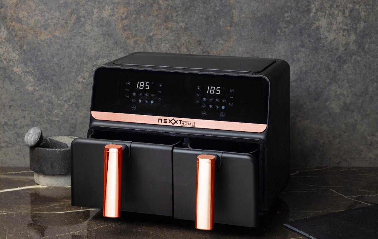 Friteuse à air double Nexxt avec écran tactile (9 L)