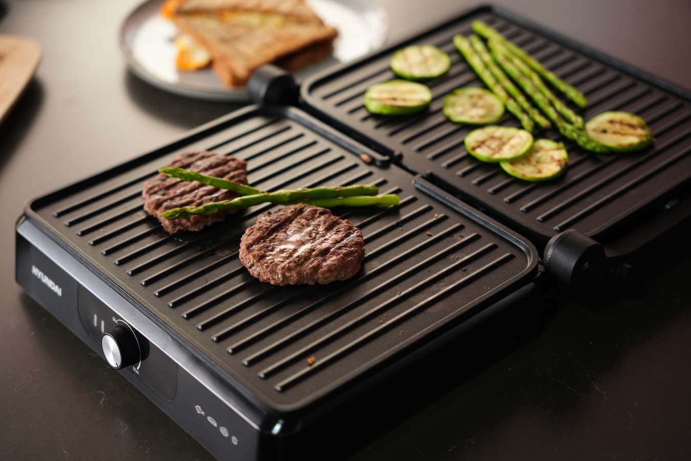 Elektrische contactgrill Hyundai roségoud (2.200 W)