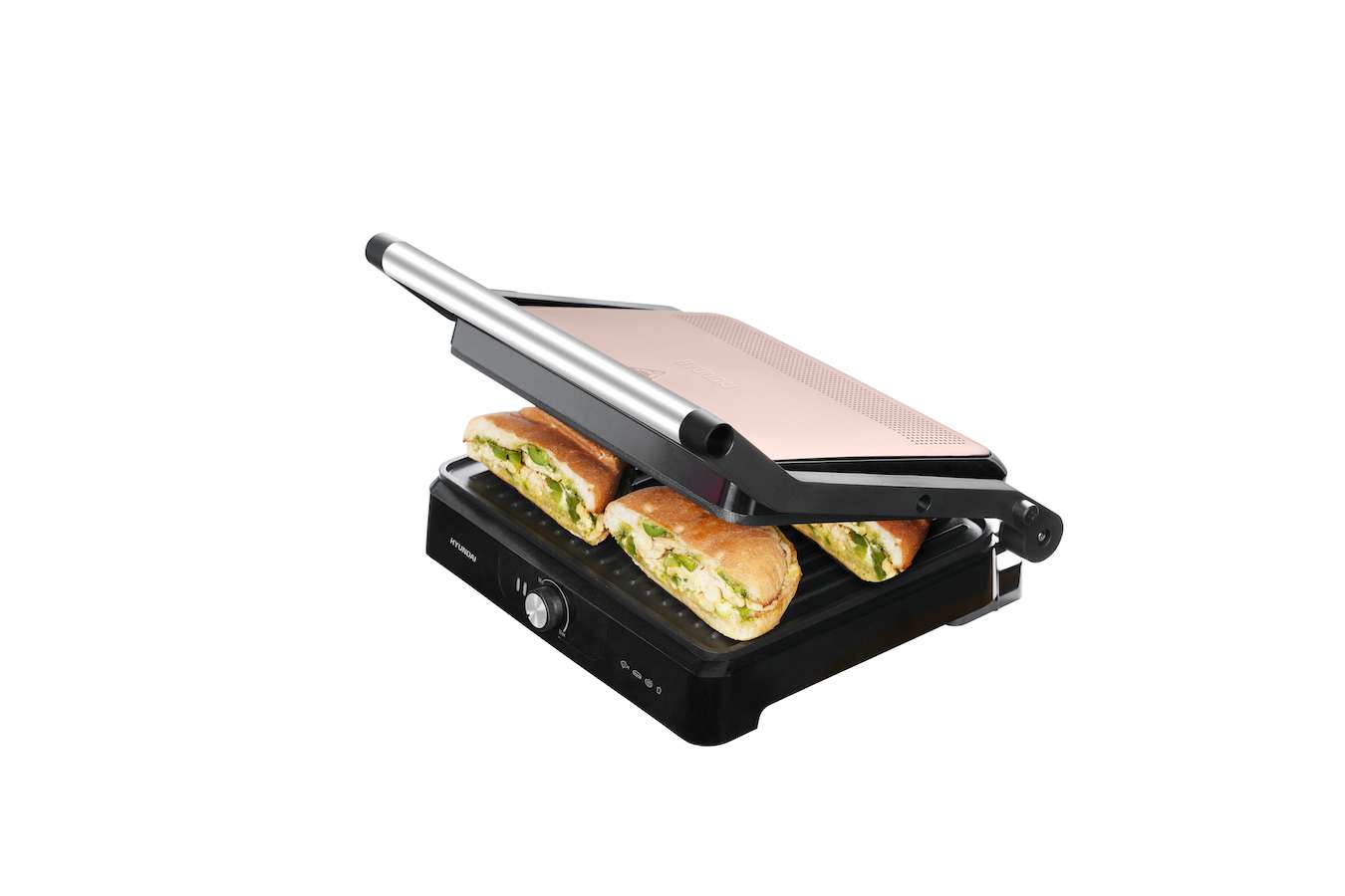 Elektrische contactgrill Hyundai roségoud (2.200 W)