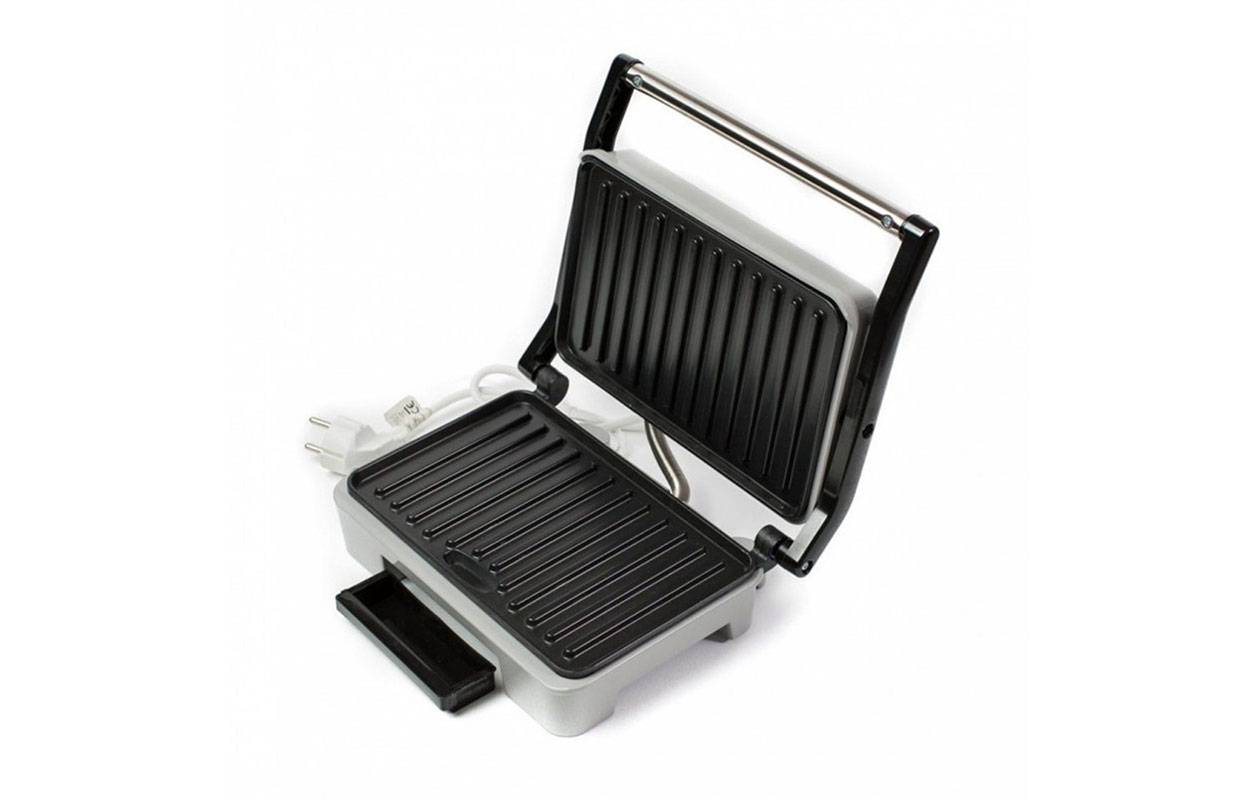 Husla Elektrische Contactgrill / Panini Grill – RVS (73925)