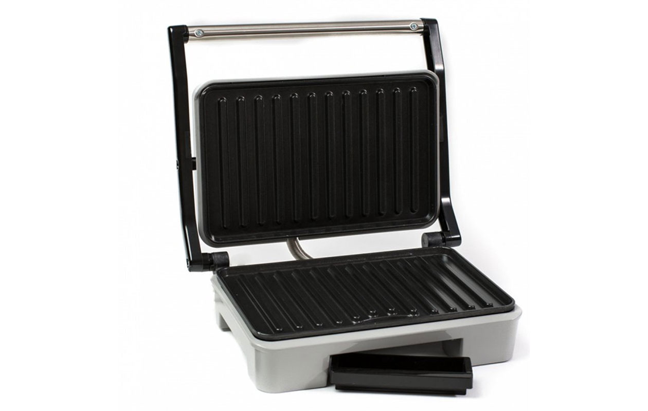 Husla Elektrische Contactgrill / Panini Grill – RVS (73925)