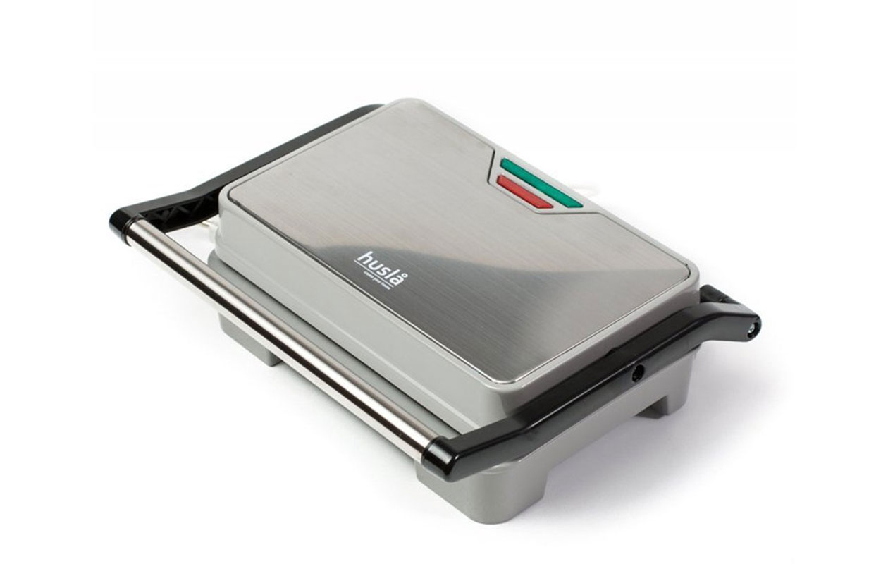 Husla Elektrische Contactgrill / Panini Grill – RVS (73925)