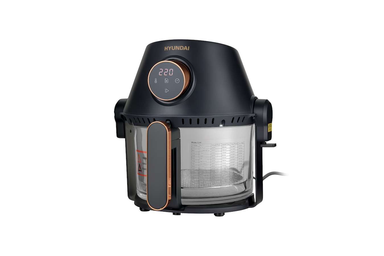 Hyundai 3-in-1 Airfryer, Grill en Hotpot