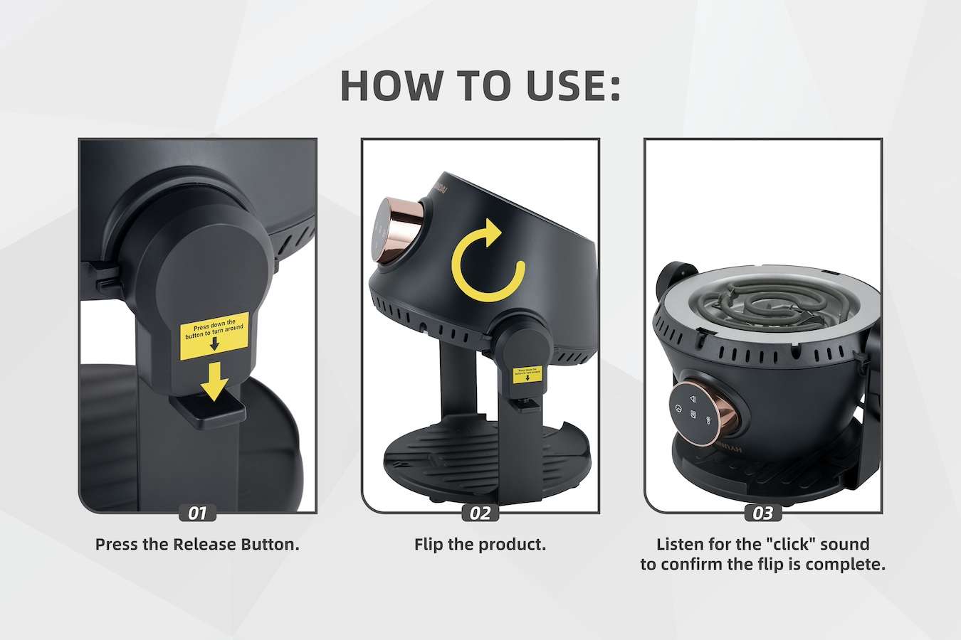 Hyundai 3-in-1 Airfryer, Grill en Hotpot