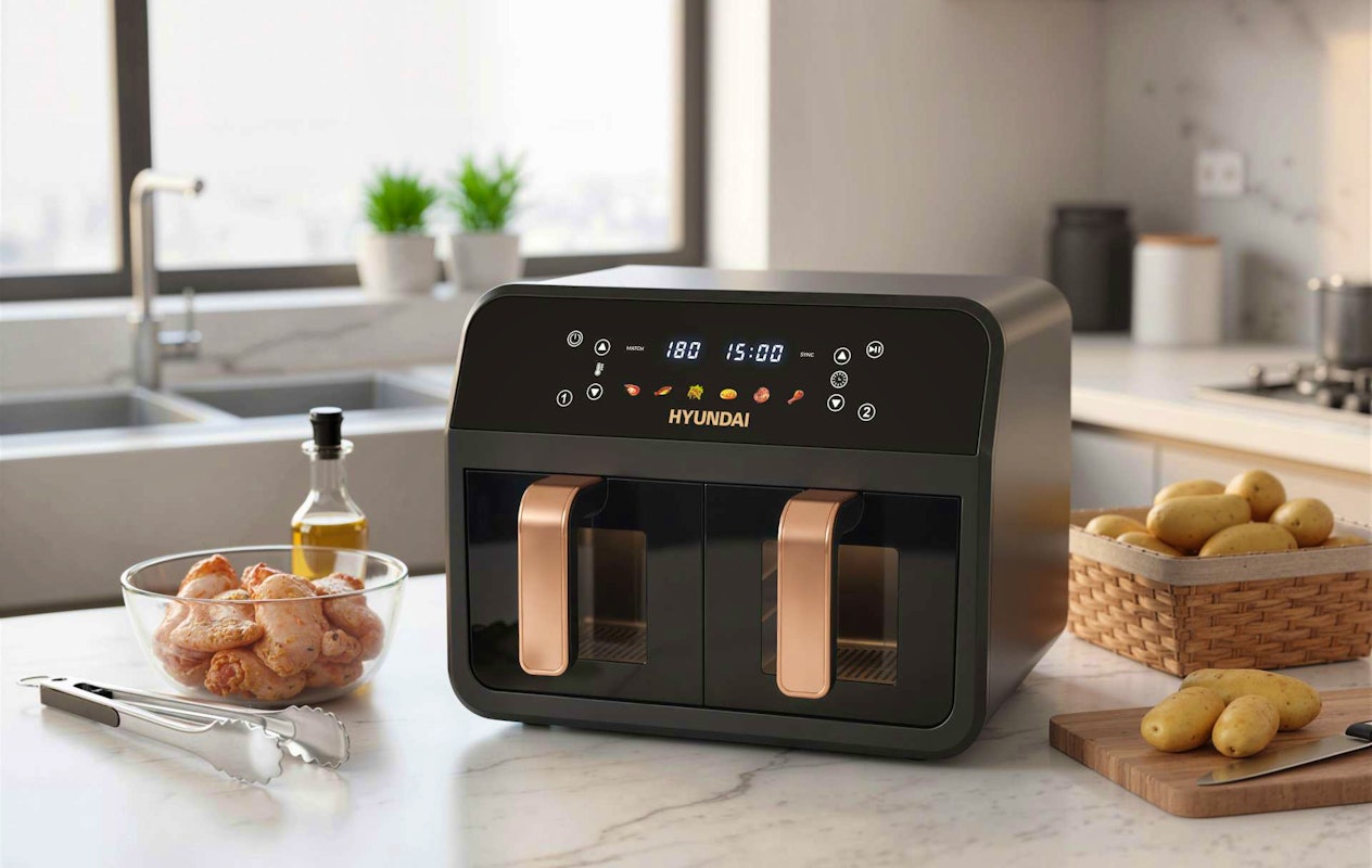 Hyundai Electronics - Digitale Airfryer Duo (6.2 liter) 