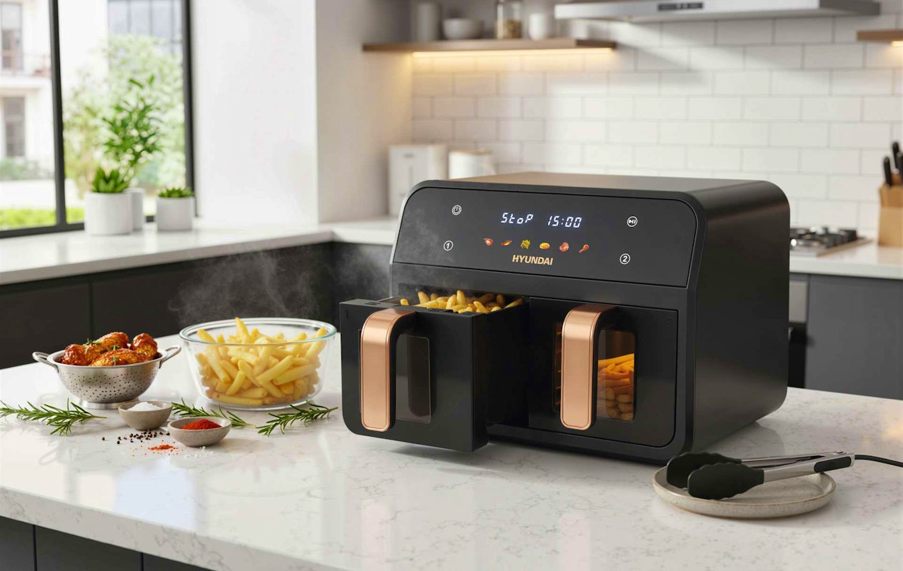 Hyundai Electronics - Digitale Airfryer Duo (6.2 liter) 