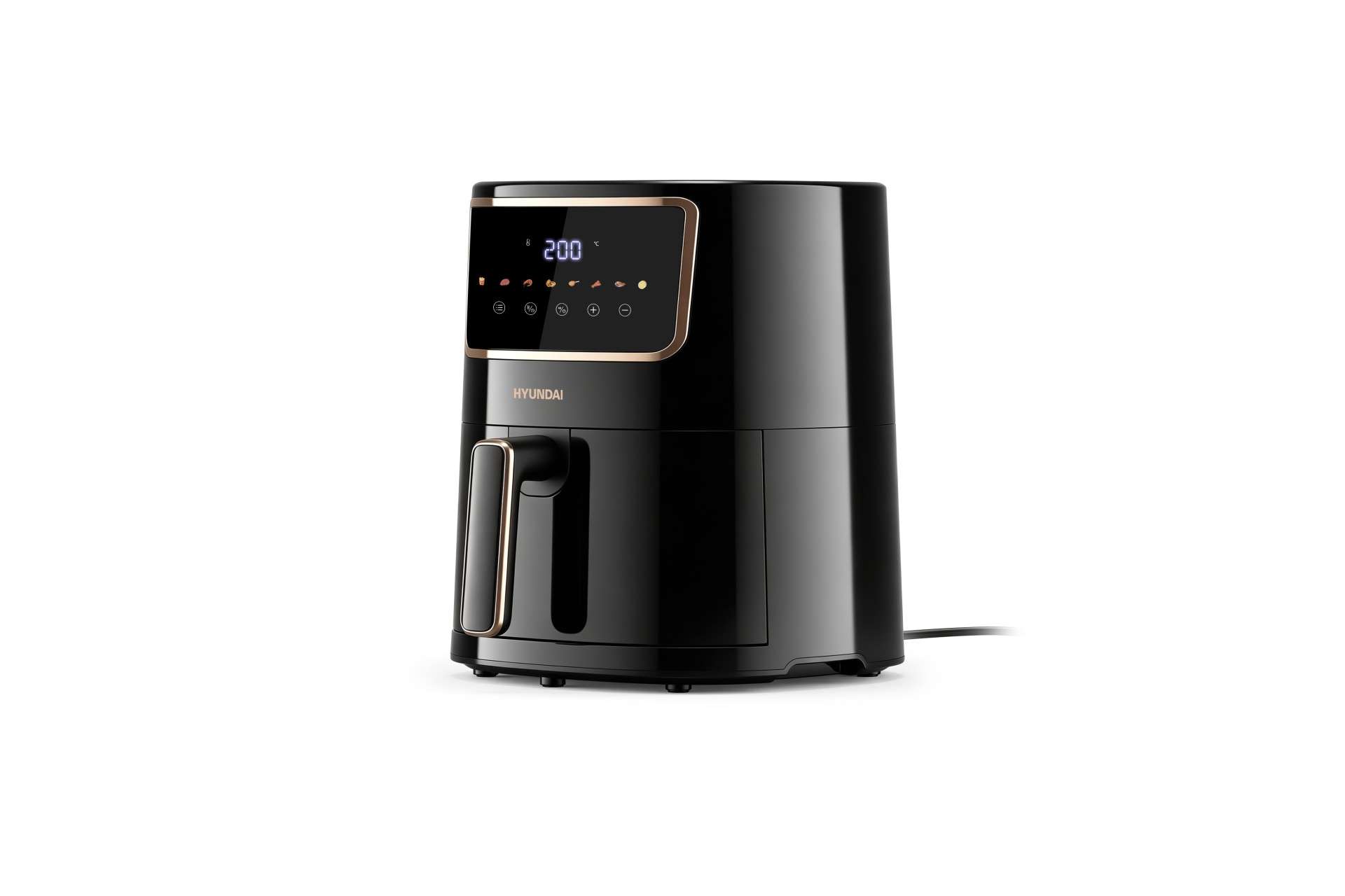 Hyundai Electronics - Digitale airfryer 4.2 Liter - Zwart Rosegoud
