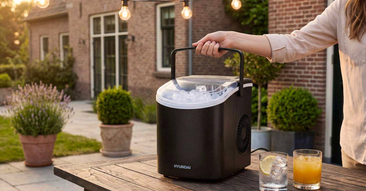 Korting Machine Hyundai Zelfreinigende IJsblokjesmachine met korting | VakantieVeilingen