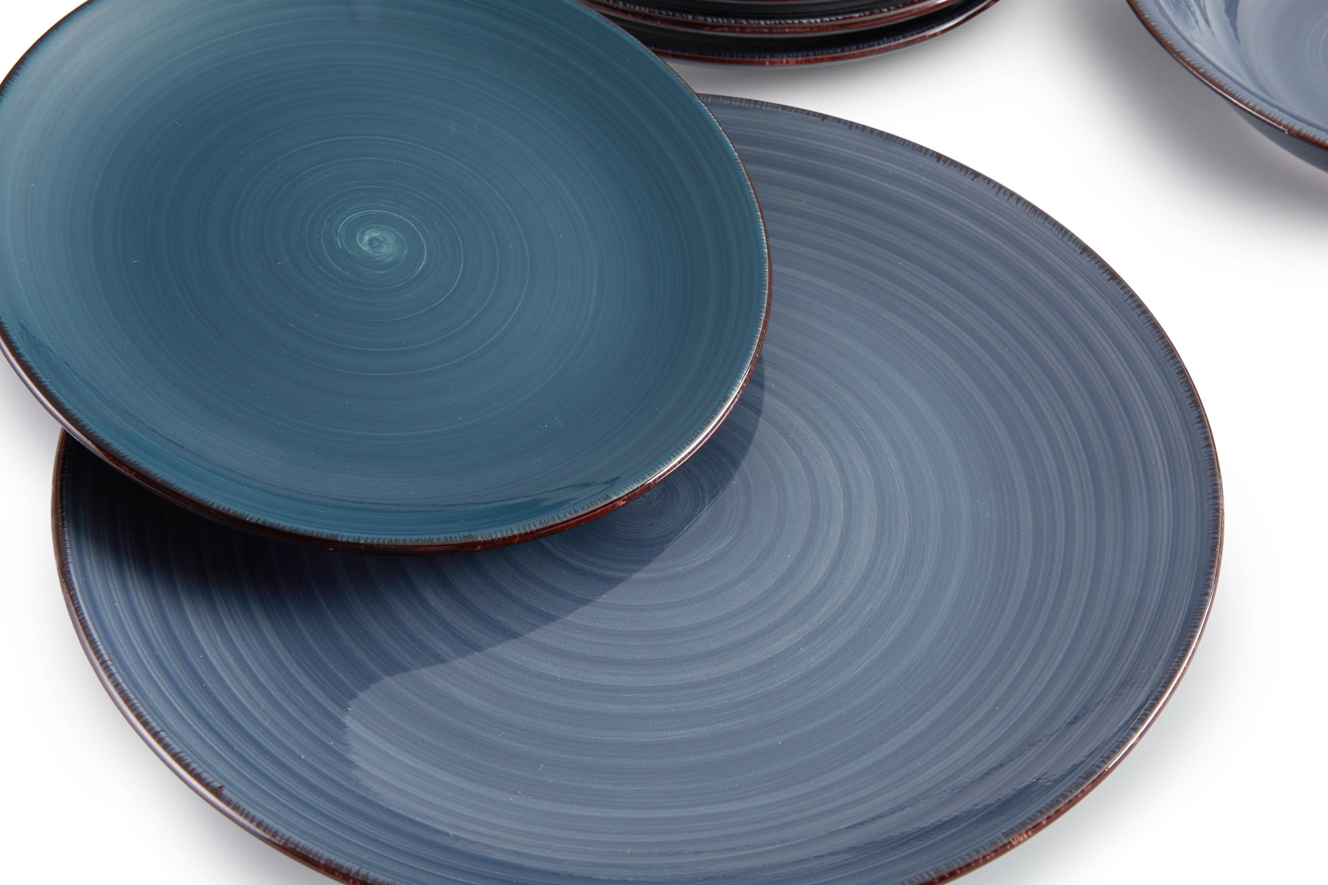 Service de 18 assiettes Lifa Living - Bleu/Vert