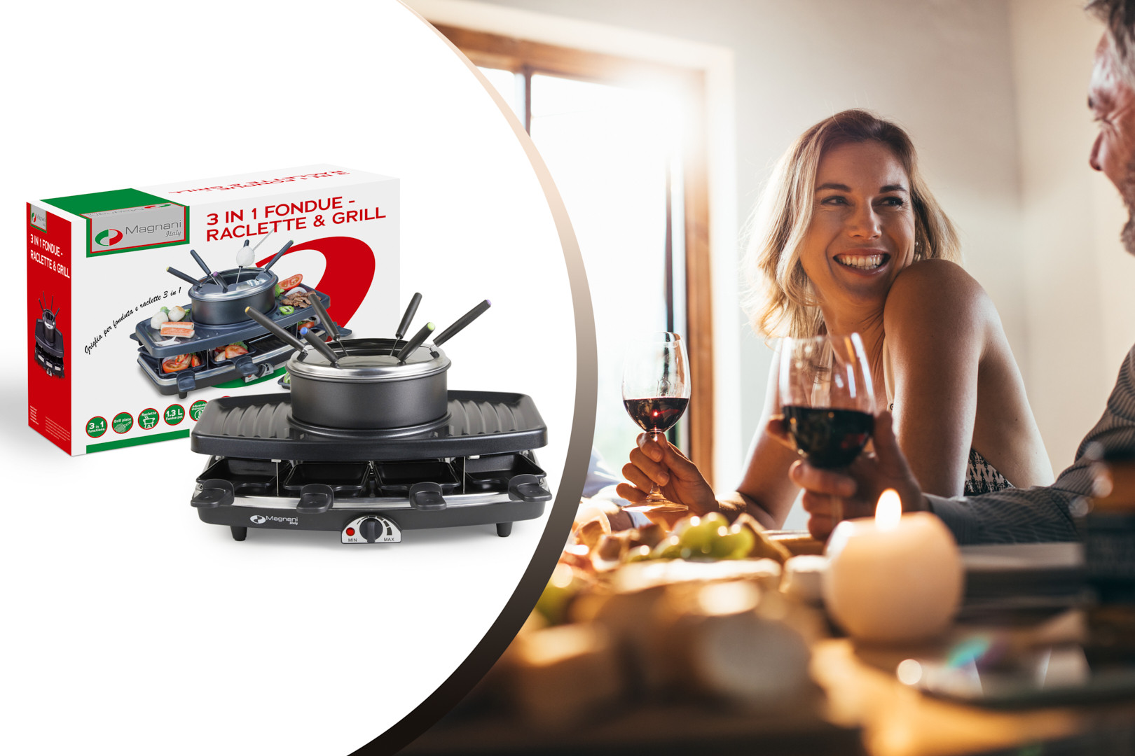 Magnani 3-in-1 gourmetstel