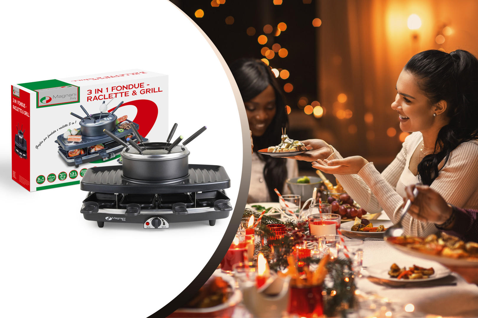 Magnani 3-in-1 gourmetstel