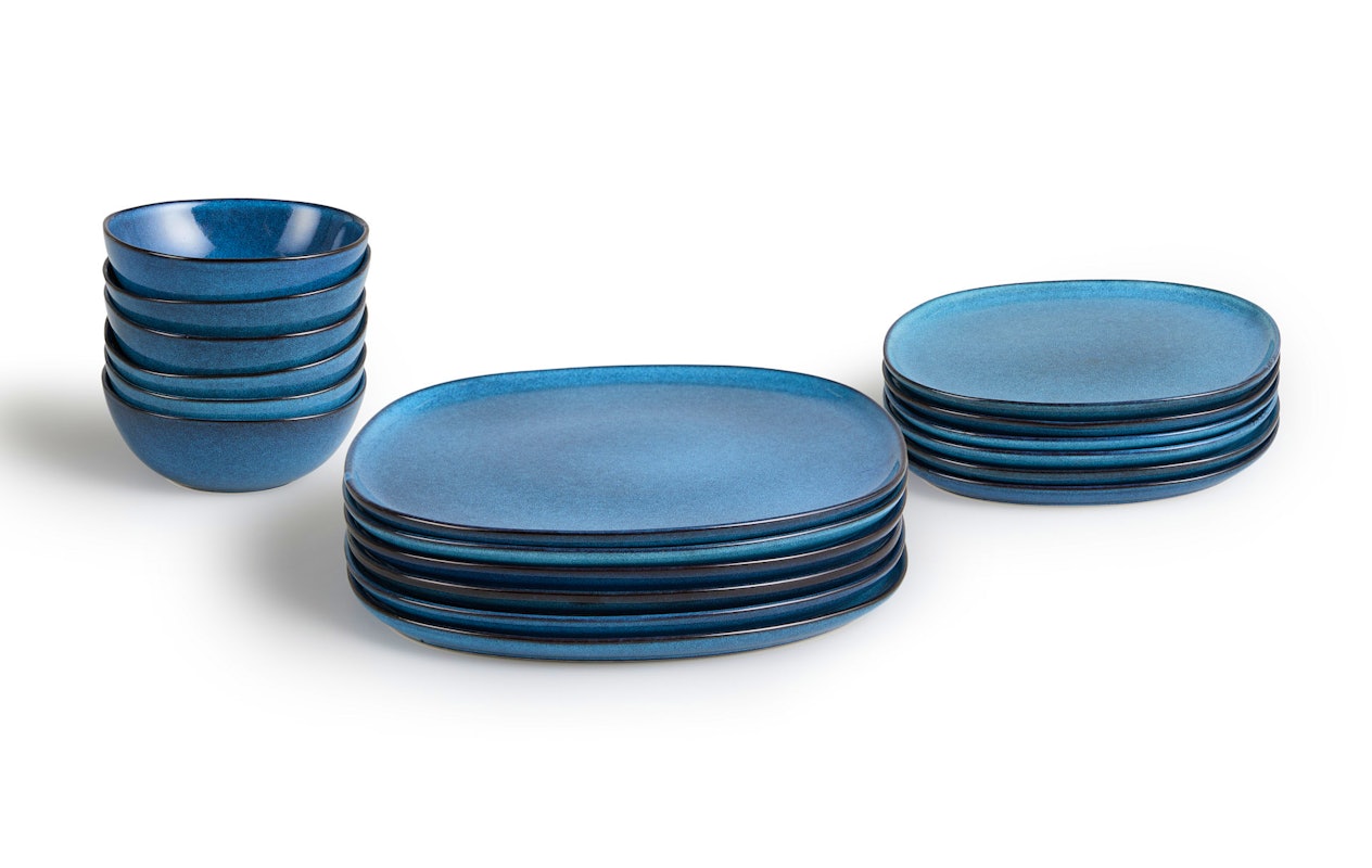 6 borden set lelietjes vlak, 26 cm 6 borden set lelietjes vlak, 26 cm