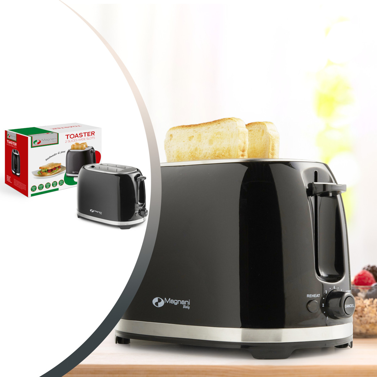 Magnani Broodrooster - Zwart / RVS