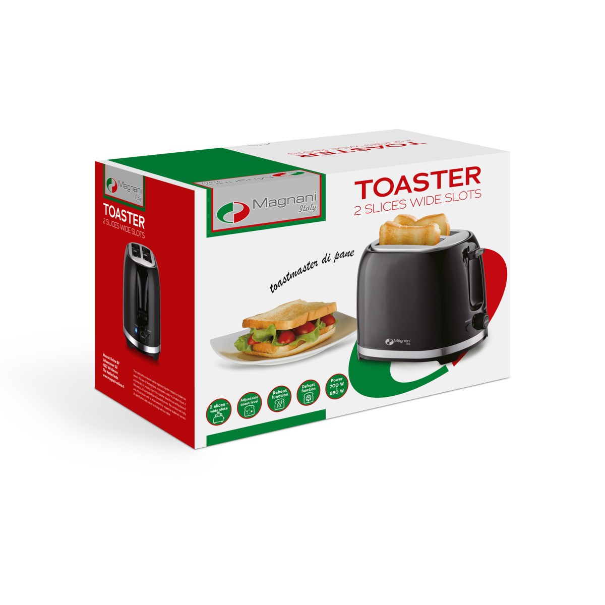 Magnani Broodrooster - Zwart / RVS