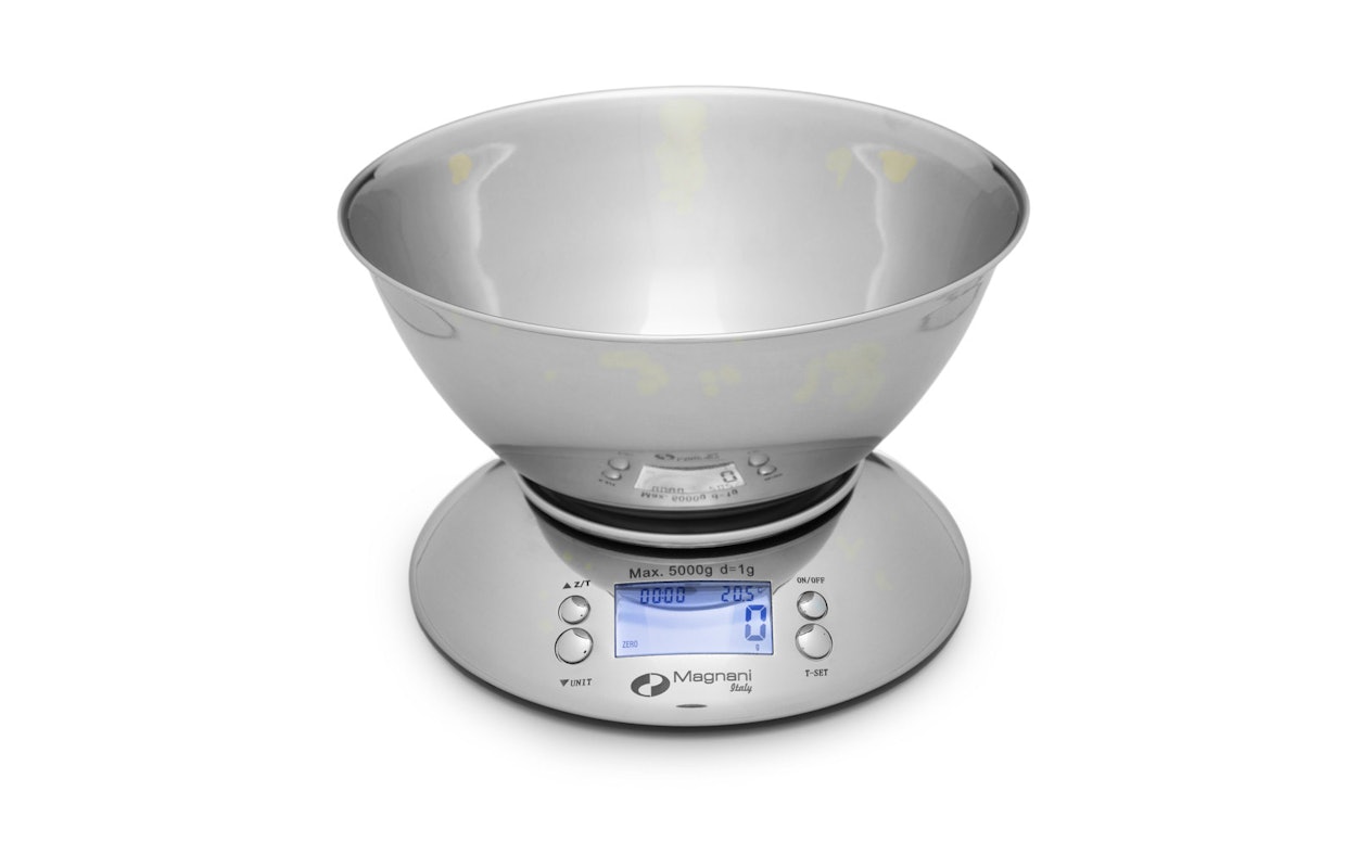 Magnani Keukenweegschaal RVS met kom