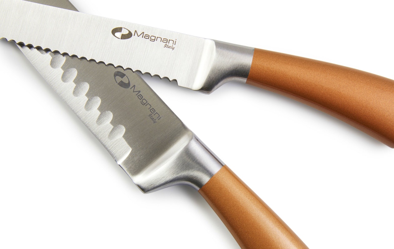 Cheffinger Messenset 7-delig - Zwart/Rosé goud met standaard Cheffinger Messenset 7-delig - Zwart/Rosé goud met standaard