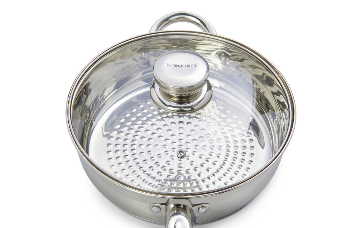 Magnani Batterie de cuisine en acier inoxydable 12