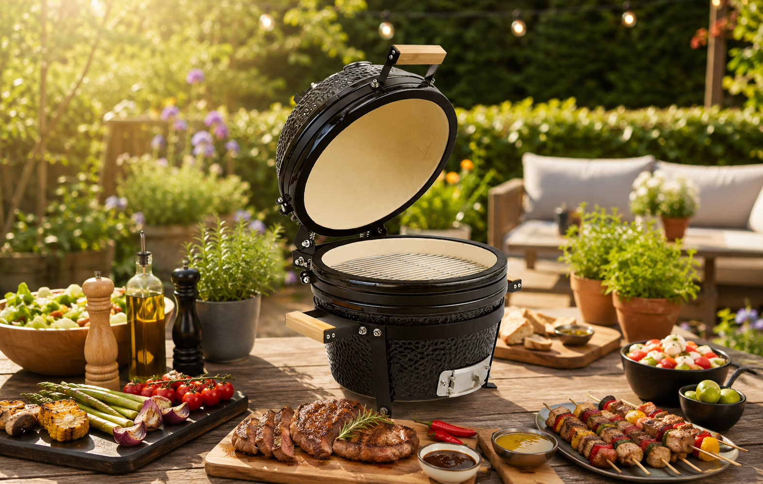 Mascot Online Kamado BBQ 15 pouces