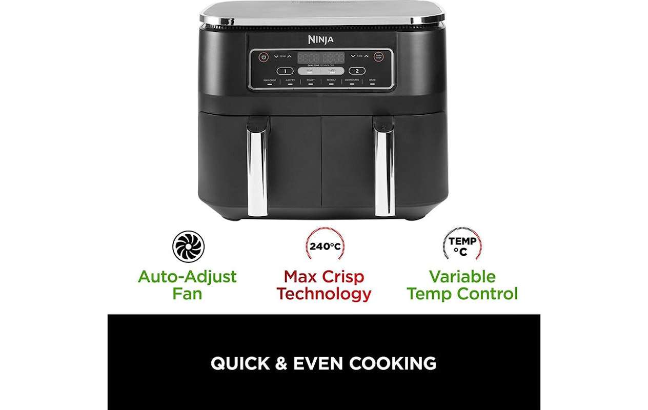 Ninja - Foodi Dual Zone Air Fryer AF300EU - E Zone Technologies L.L.C Ninja - Foodi Dual Zone Air Fryer AF300EU - E Zone Technologies L.L.C