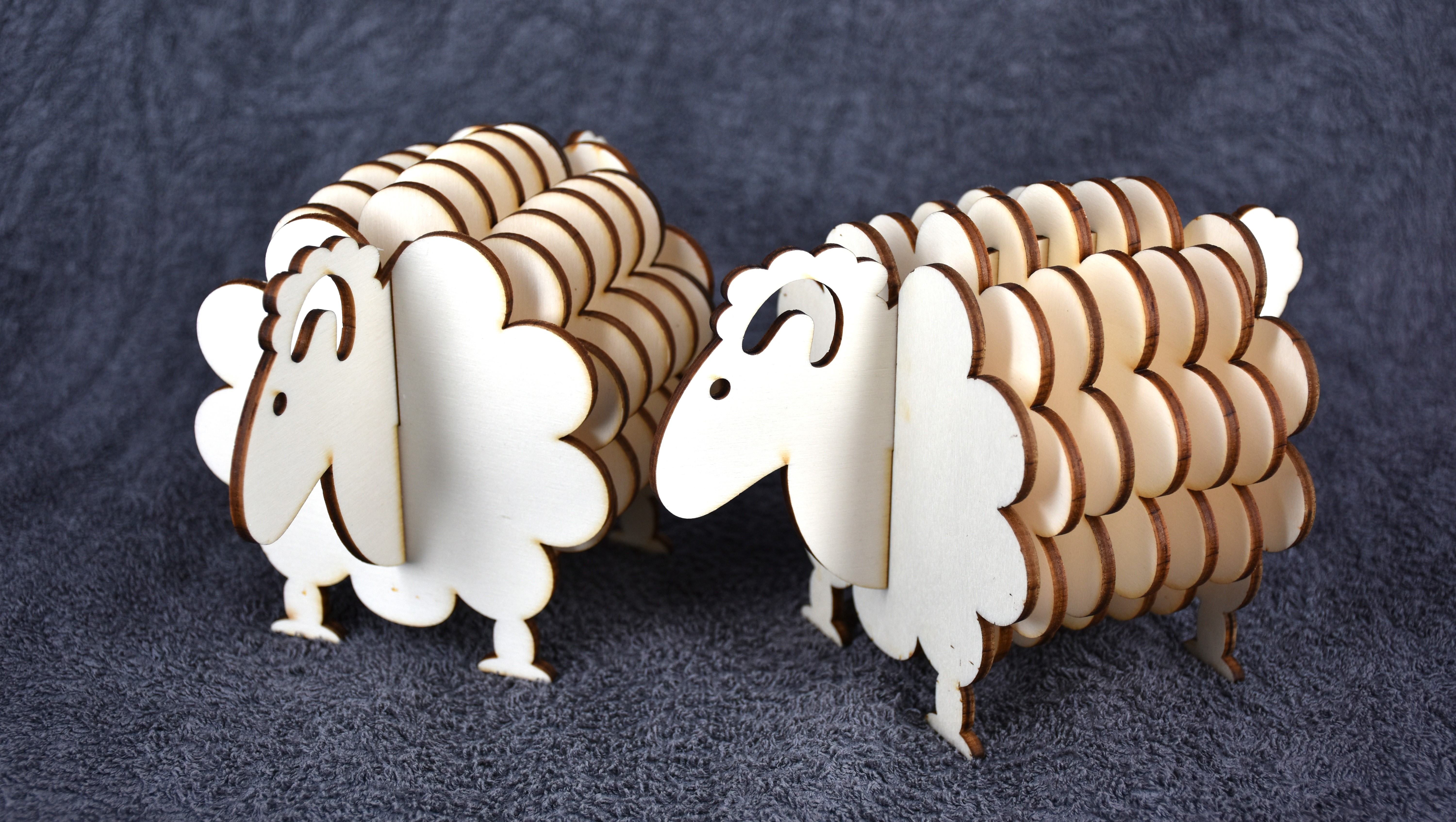 Set van 2 schapen onderzetters