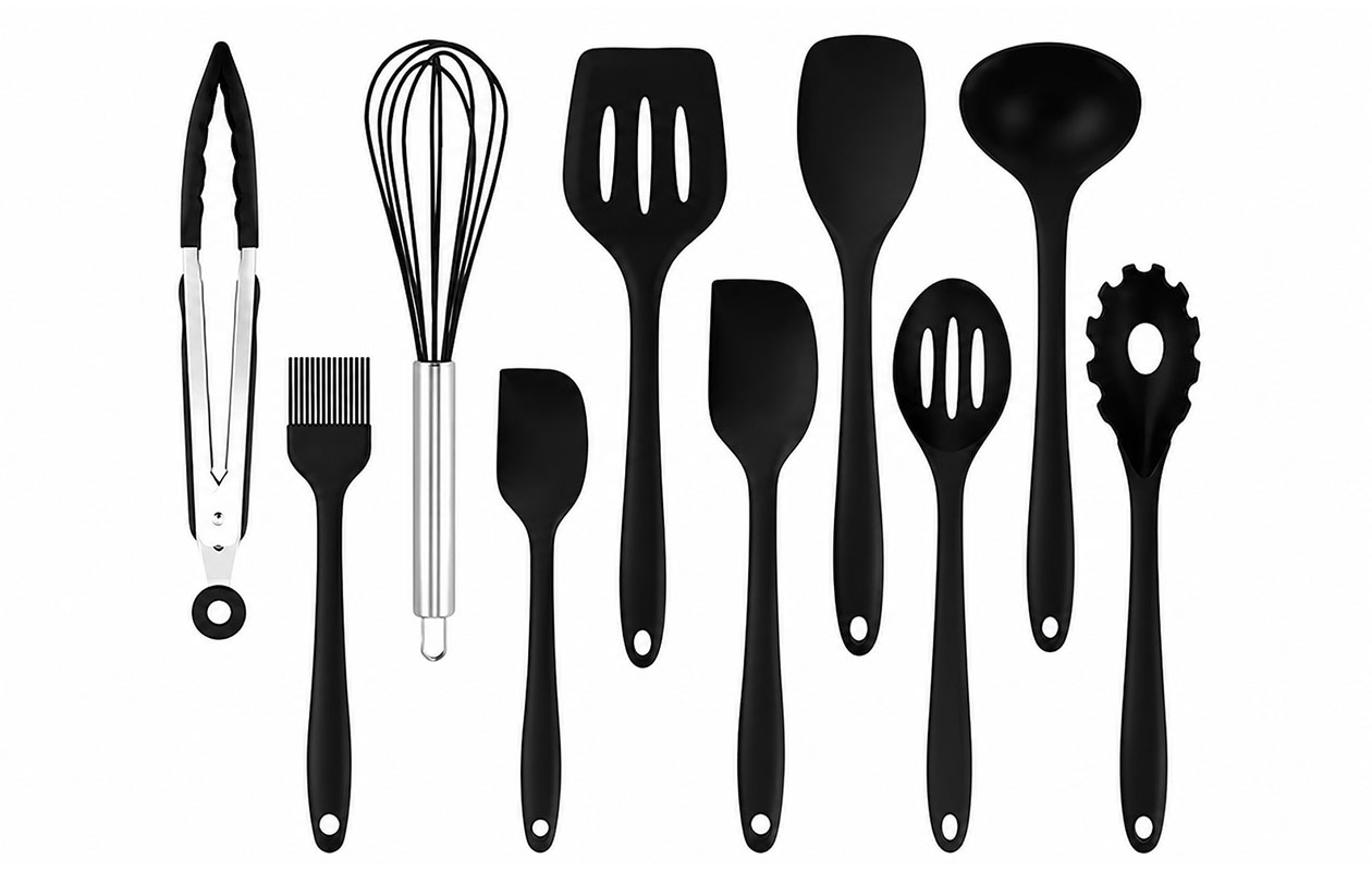 Ensemble d’ustensiles de cuisine en silicone