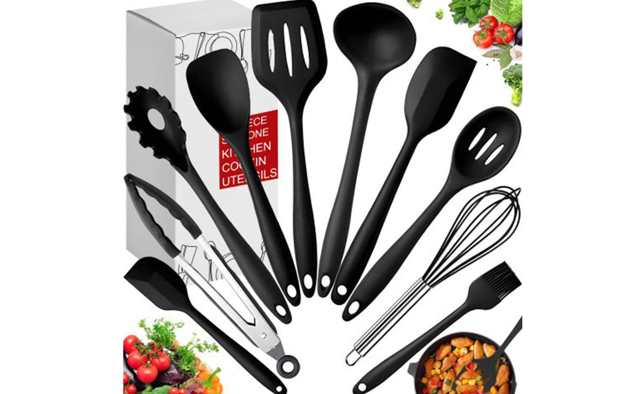 Ensemble d’ustensiles de cuisine en silicone