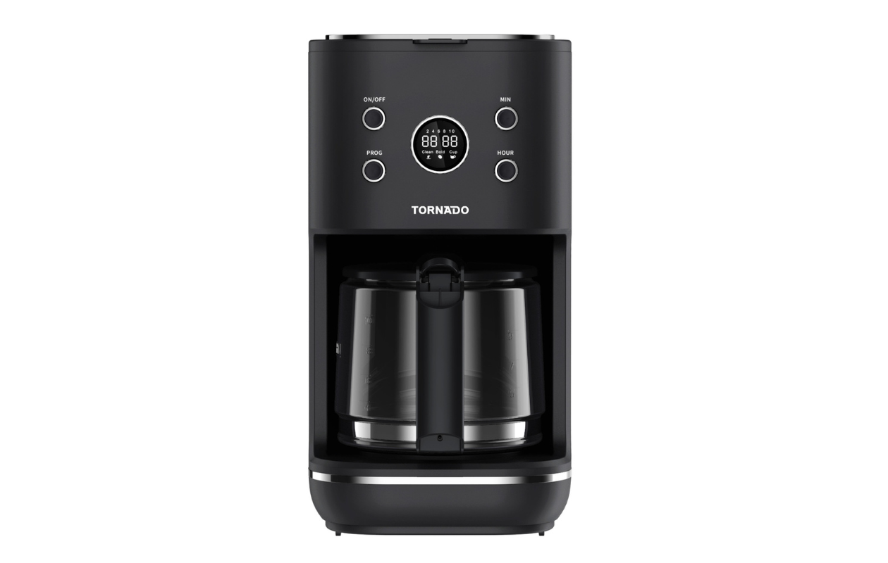 Tornado digitale retro koffiemachine (1,5L watertank)