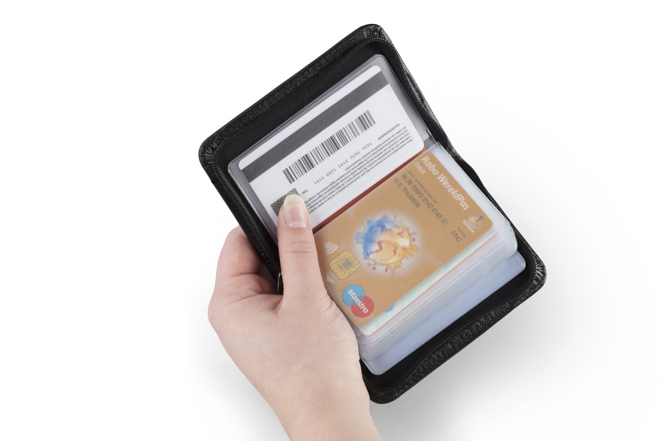 Anti skim Creditcardhouder zwart