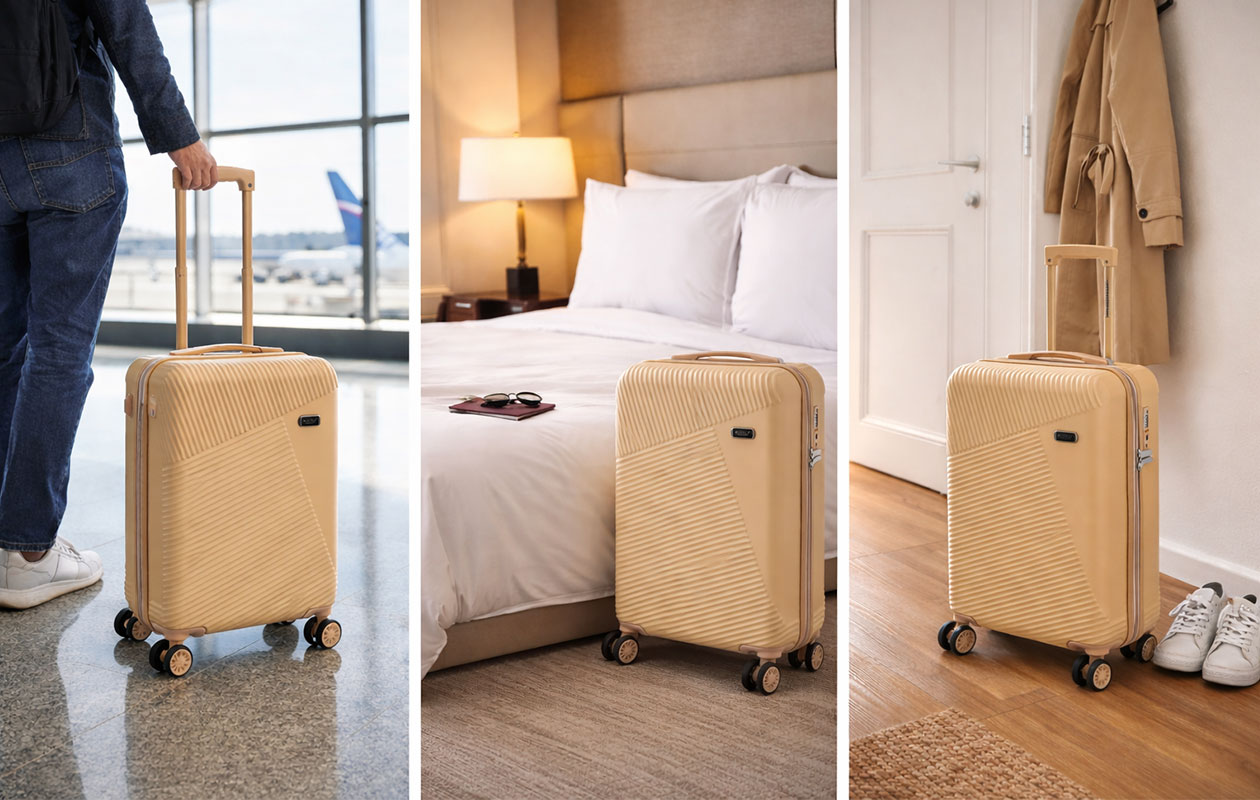 Beagles Originals Valise cabine Travel 55 – Champagne