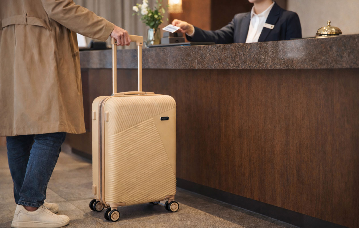 Beagles Originals Valise cabine Travel 55 – Champagne