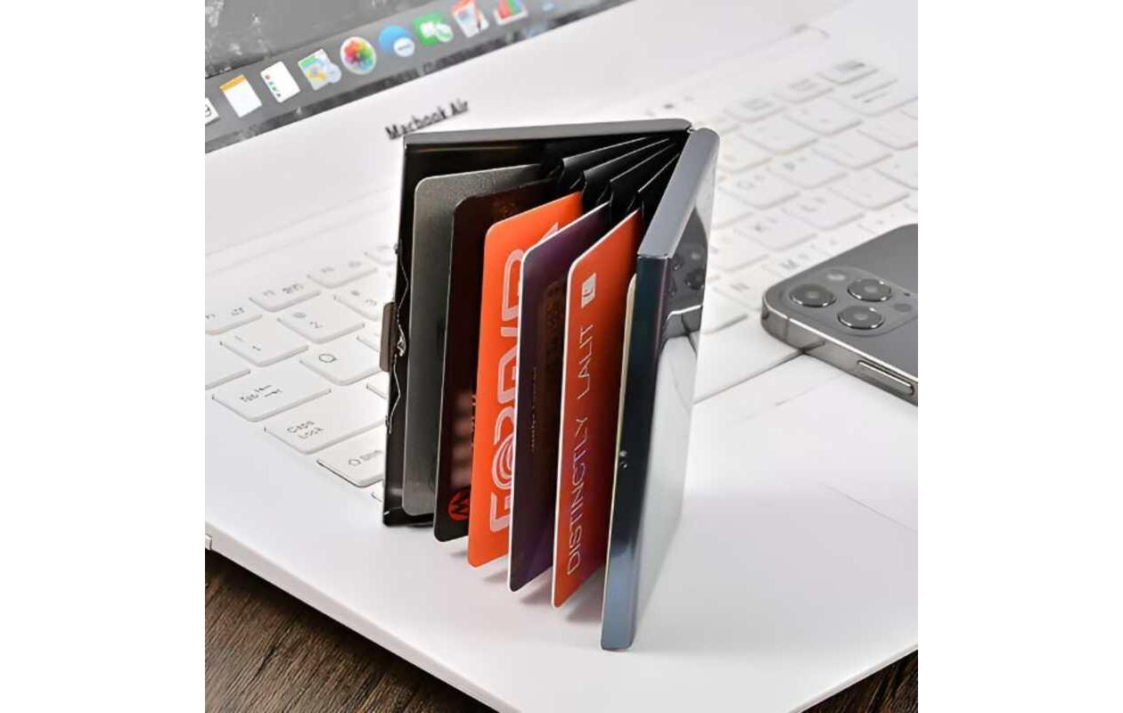 Porte-cartes RFID en acier inoxydable