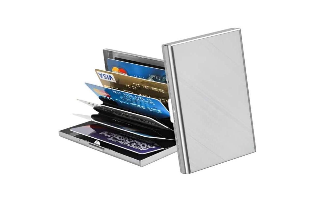 Porte-cartes RFID en acier inoxydable