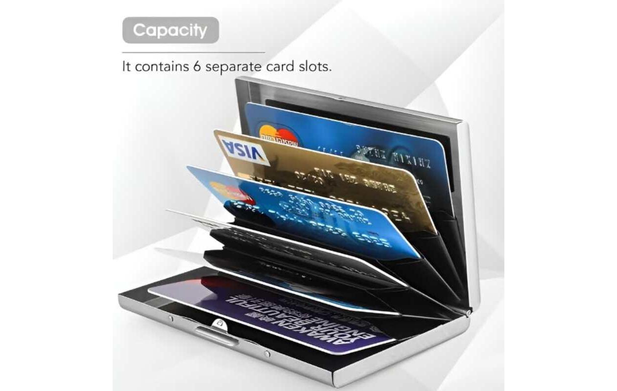 Porte-cartes RFID en acier inoxydable