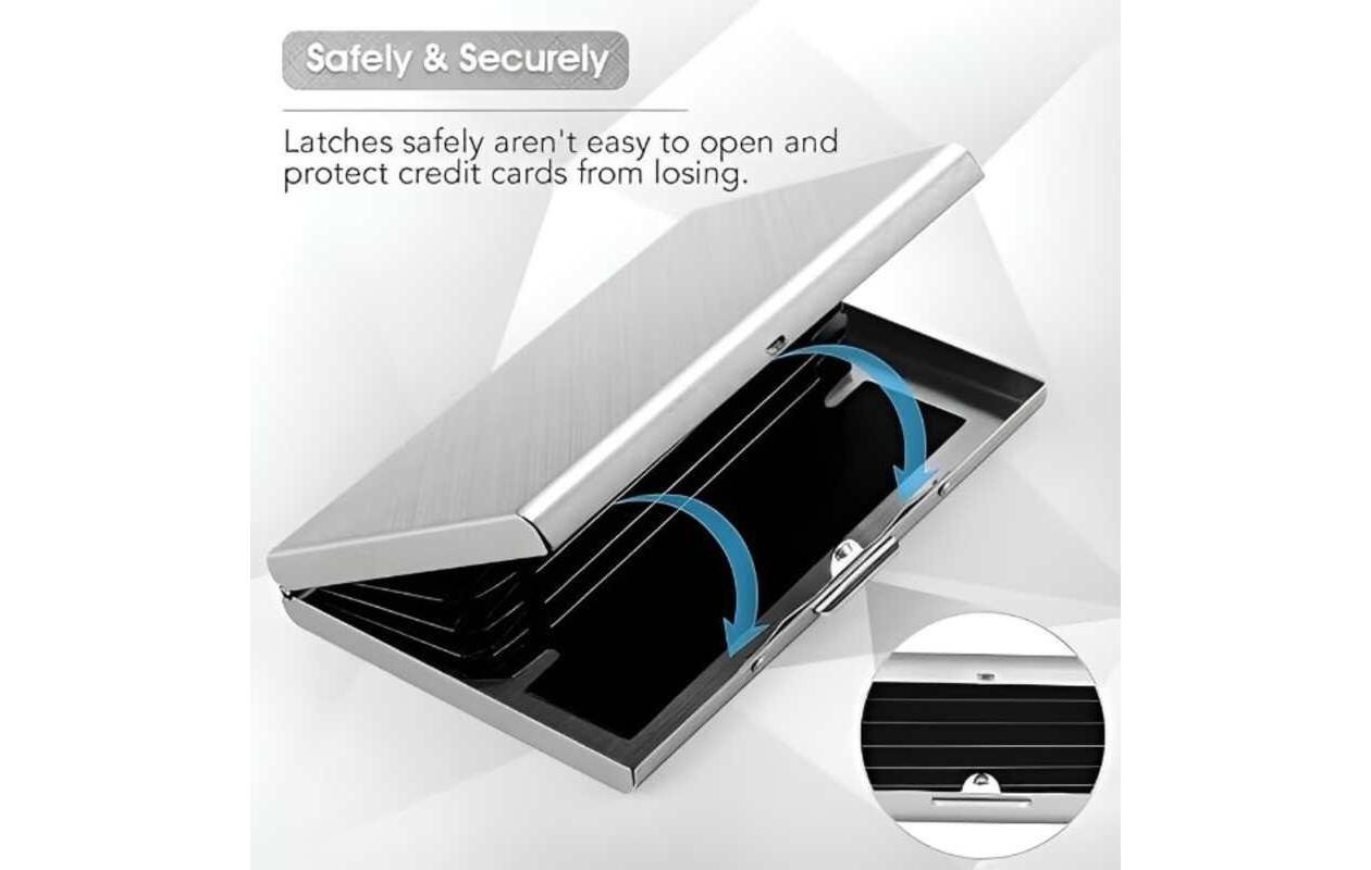 Porte-cartes RFID en acier inoxydable