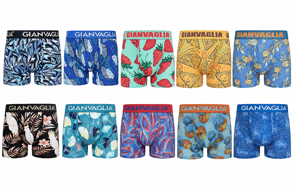 GIANVAGLIA Heren Boxershorts Verrassingspakket 10-pack