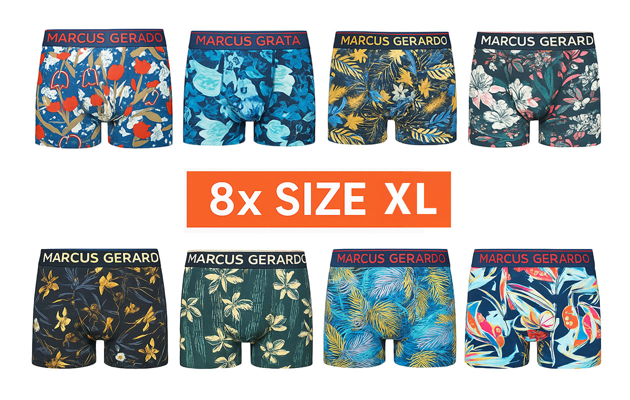 Marcus Gerardo boxershort verrassingspakket XL (8 pack)