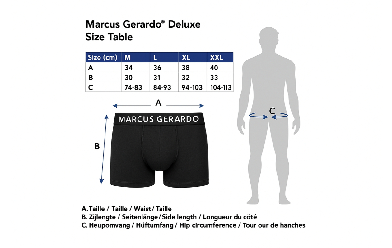Marcus Gerardo verrassingspakket: 12 trendy boxershorts maat XL