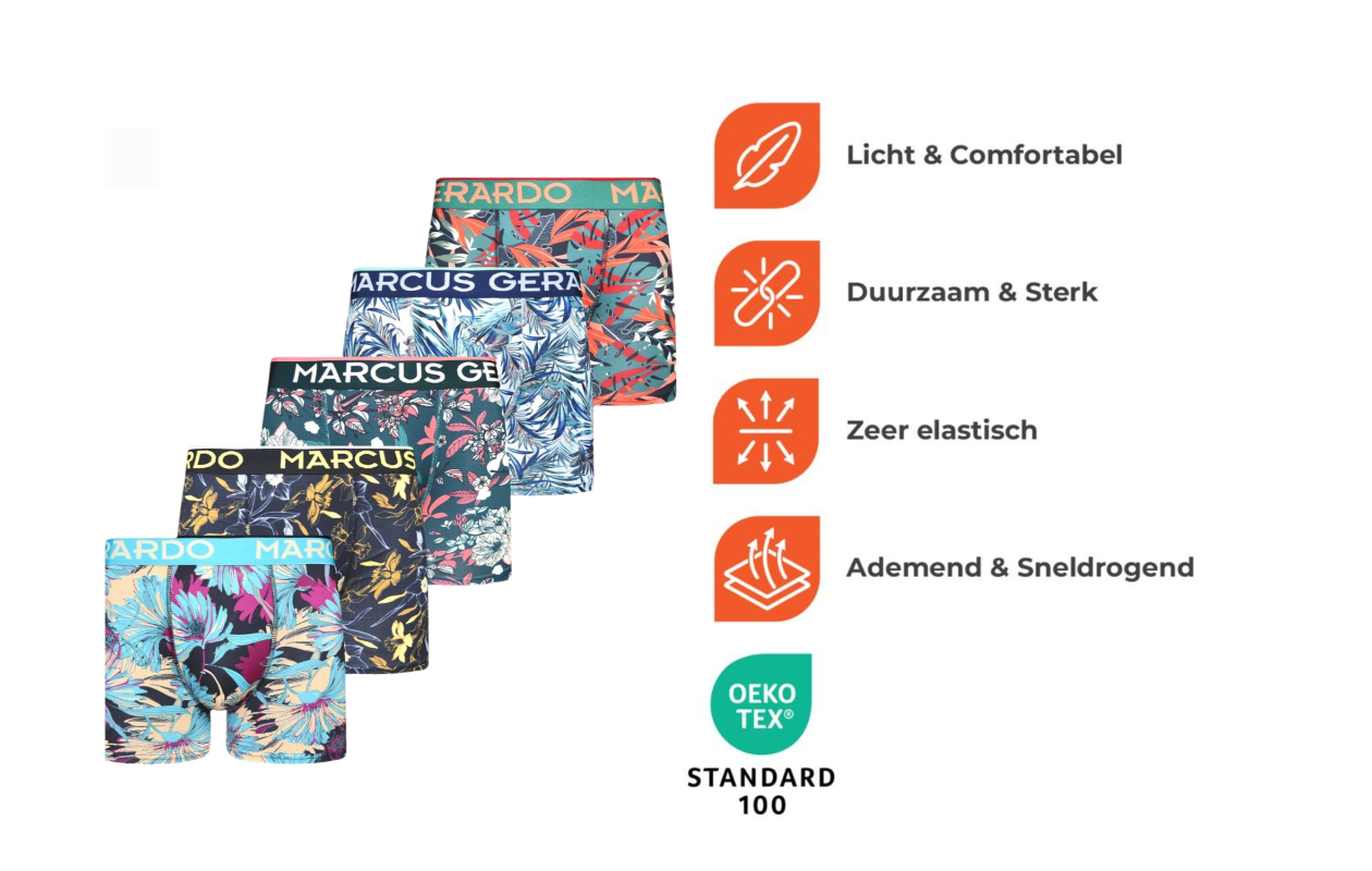 Marcus Gerardo verrassingspakket: 12 trendy boxershorts maat XL