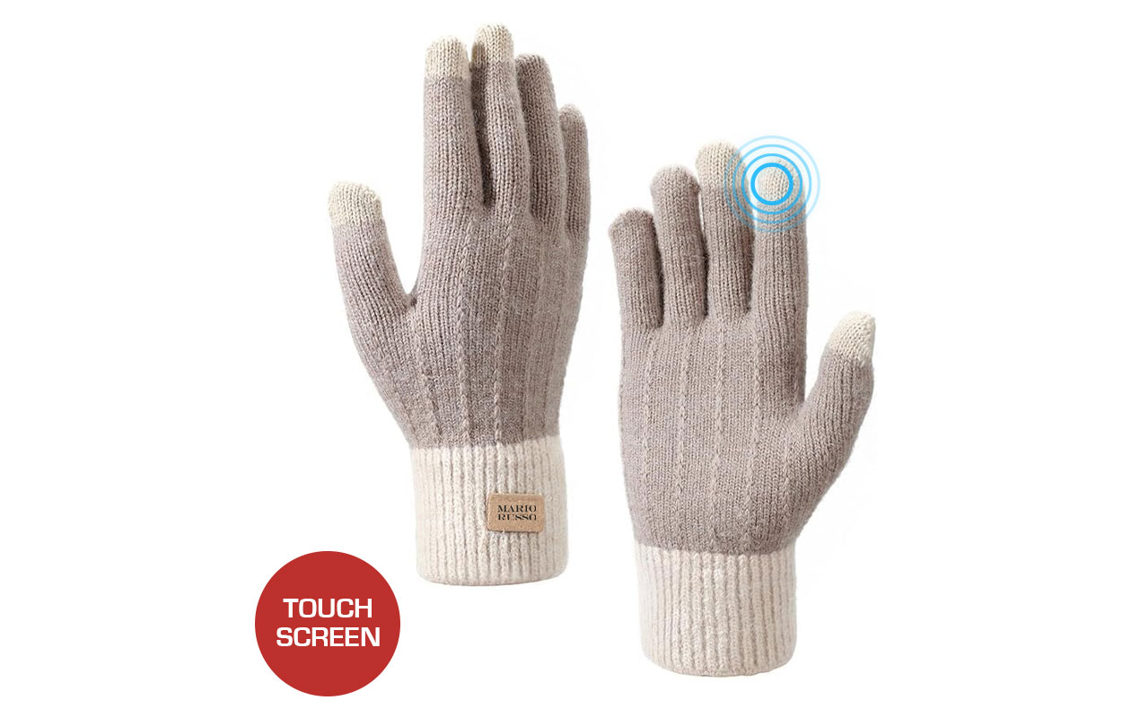 Mario Russo - TouchGrip handschoenen (khaki)