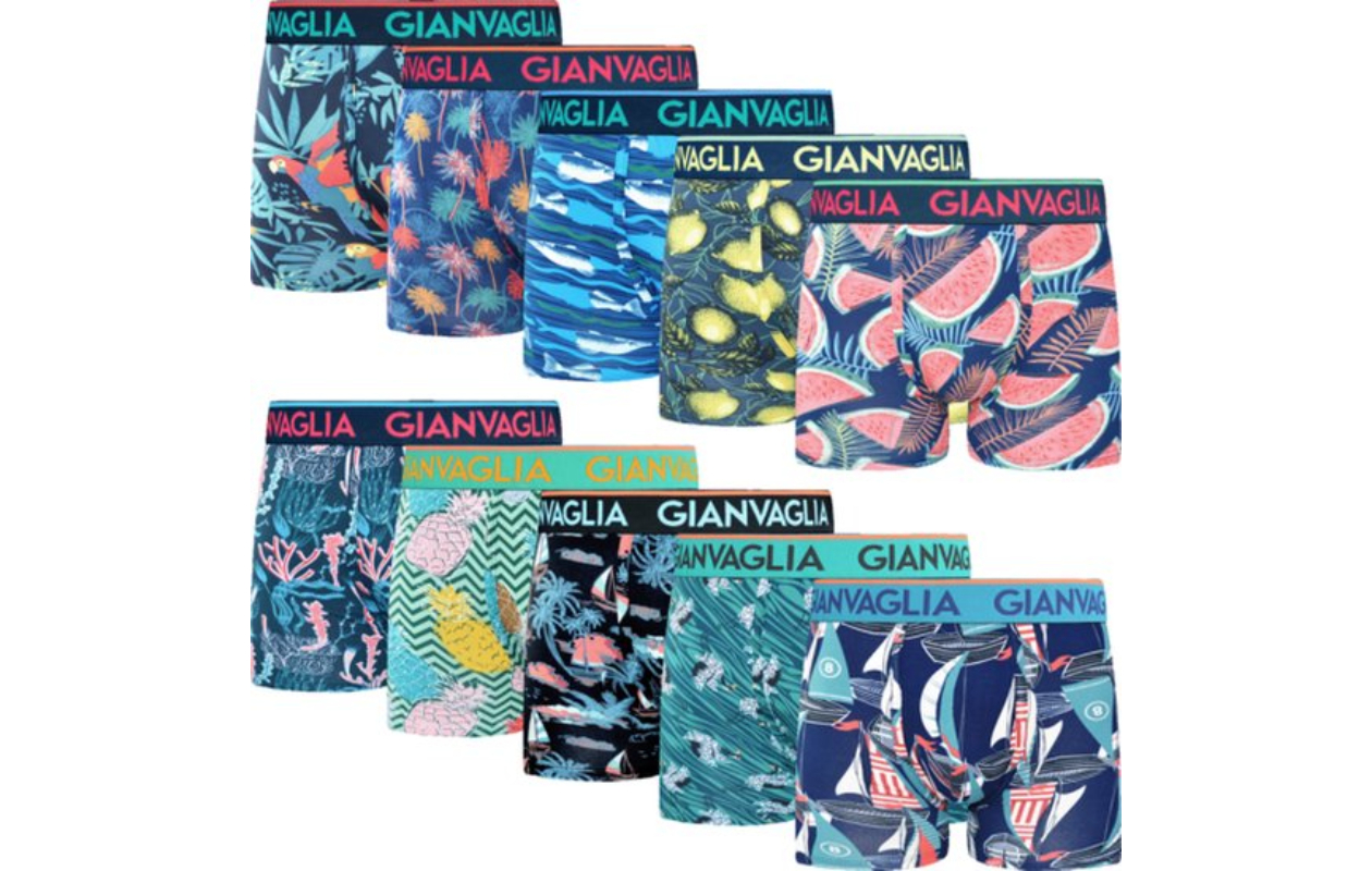 Verrassingspakket 10 boxershorts van katoen