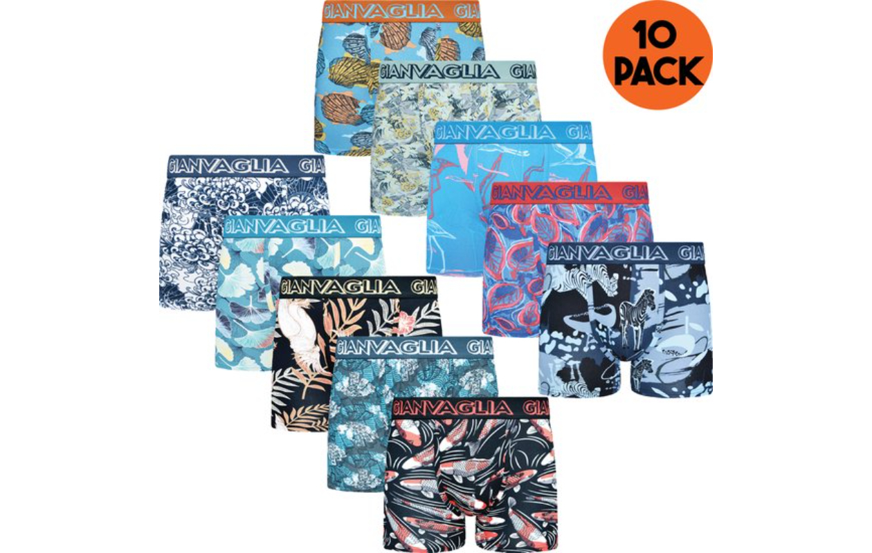 Modern & Trendy verassingspakket 10 pack boxershorts van katoen XL