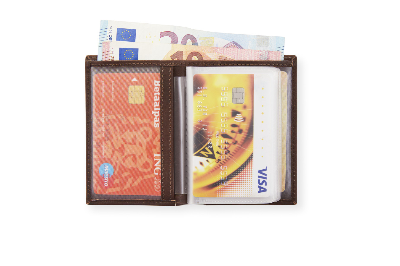 Spaceflight Creditcard portemonnee - Bruin