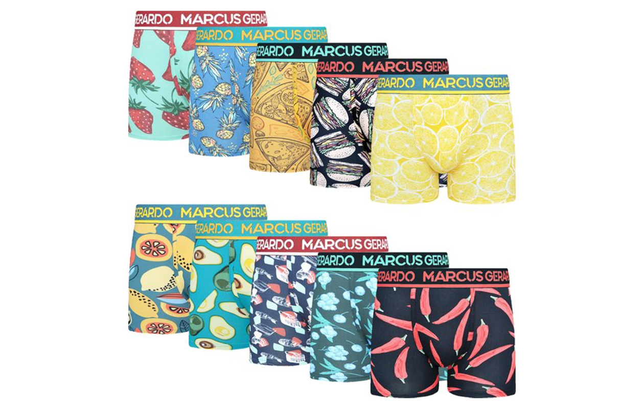 Verassingspakket 10 pack boxershorts M-G Maat L