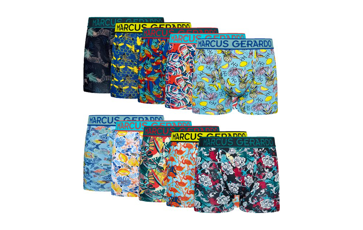 Verassingspakket 10 pack boxershorts M-G Maat L