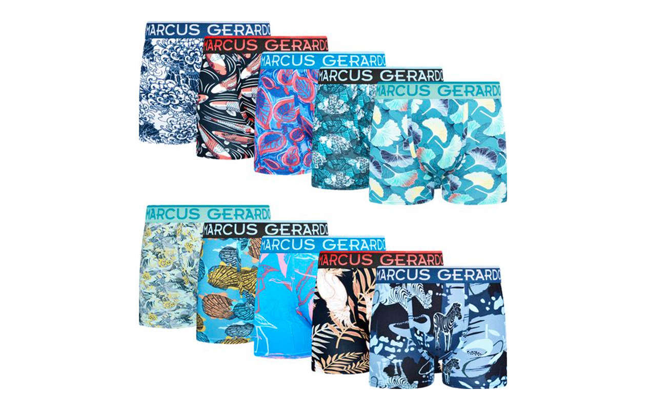 Verassingspakket 10 pack boxershorts M-G Maat L
