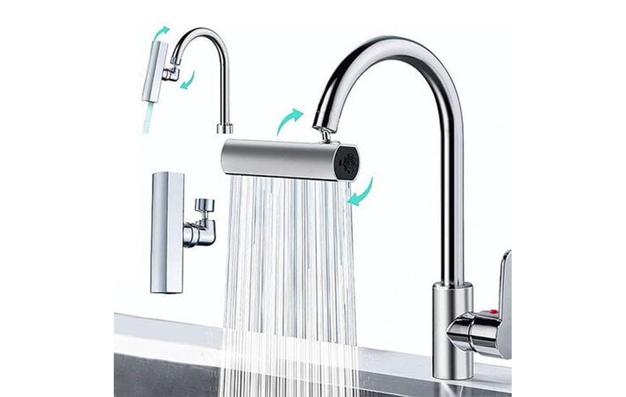 Nexxt 3-in-1 multifunctionele kraan - opzetstuk